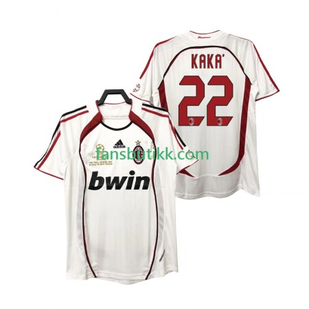 Fotballdrakt AC Milan KAKA 22 2006 2007 Retro Bortetrøye Kortermet
